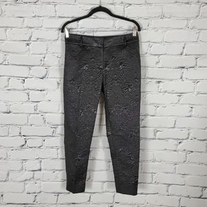 Elizabeth & James Black Metallic Brocade Pants